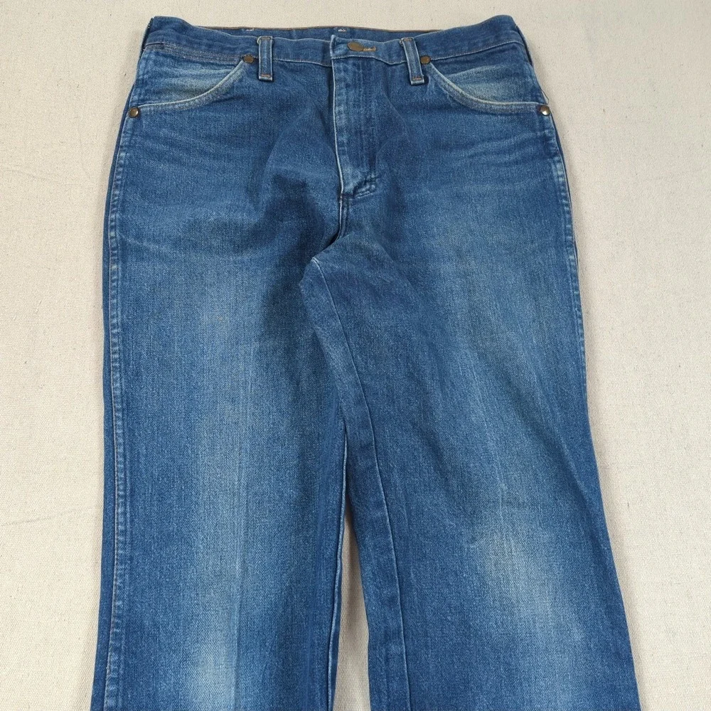 Vintage Wrangler Jeans Mens 32x32 Blue Western Cowboy Cut 936 Rodeo Rancher 90s
